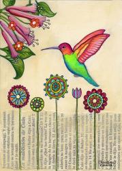 Stick Flower Hummingbird | Obraz na stenu
