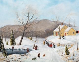 Winter At The Old Homestead | Obraz na stenu