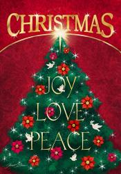 Joy Love and Peace Tree | Obraz na stenu