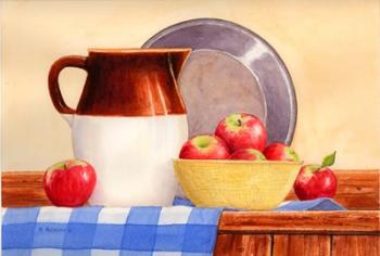 Apples In Yellow Bowl | Obraz na stenu