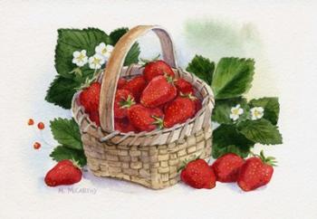 Basket Of Strawberries | Obraz na stenu
