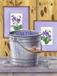 Blueberries And Violets | Obraz na stenu