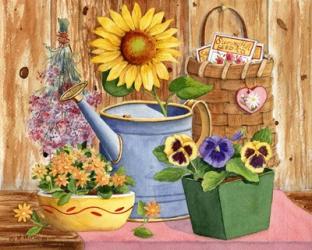 Pansies & Sunflowers | Obraz na stenu