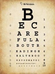 Mark Twain Eye Chart | Obraz na stenu