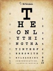 Einstein Eye Chart | Obraz na stenu