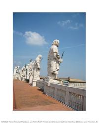 Rome Statues of Saints on San Pietro on Roof | Obraz na stenu