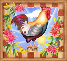 Morning Glory Rooster IV | Obraz na stenu