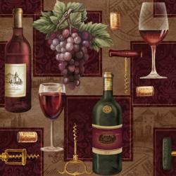 Elegant Wine Repeat | Obraz na stenu