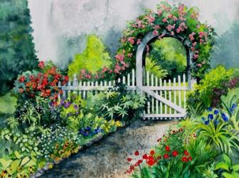 Summer Garden Gate | Obraz na stenu