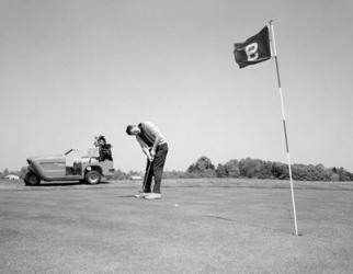1960s Man Playing Golf Putting | Obraz na stenu