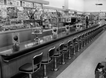 1950s 1960s Interior Of Lunch Counter | Obraz na stenu