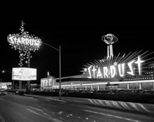 1960s Night Scene Of The Stardust Casino Las Vegas | Obraz na stenu