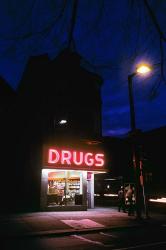 1980s 24 Hour Drug Store Neon Sign | Obraz na stenu