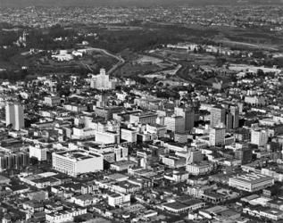 1950s Aerial View Showing El Cortez Hotel | Obraz na stenu