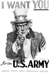 1910s World War One I Want You Uncle Sam | Obraz na stenu