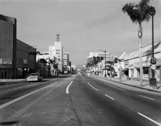 1960s Street Scene West Wilshire Blvd Los Angeles, California | Obraz na stenu
