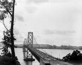 1950s Oakland Bay Bridge San Francisco California | Obraz na stenu