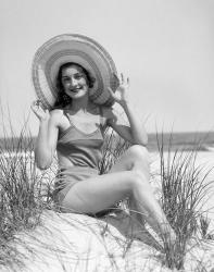 1920s 1930 Smiling Bathing Beauty | Obraz na stenu