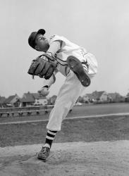 1950s Teen In Baseball Uniform | Obraz na stenu
