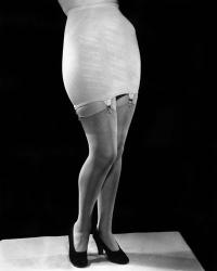 1940s Woman From Waist Down Wearing Girdle | Obraz na stenu