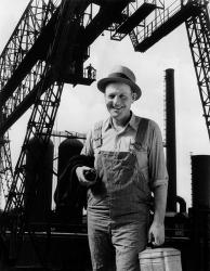 1930s Man Worker With Lunch Pail | Obraz na stenu