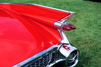 1959 Cadillac Tail Fin And Tail Light | Obraz na stenu