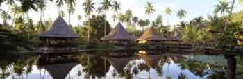 Overwater bungalows in a resort, Bali Hai Hotel,Tahiti | Obraz na stenu