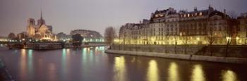 Notre Dame, River Seine, Paris, France | Obraz na stenu