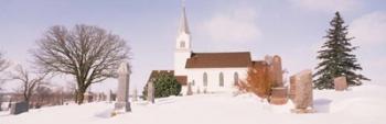 Facade of a church, Otter Tail County, Minnesota | Obraz na stenu