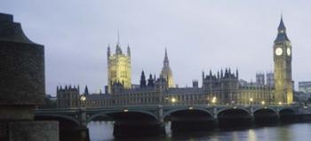 Westminster Bridge, Big Ben, Houses Of Parliament, London | Obraz na stenu
