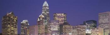 Buildings in a city, Charlotte, North Carolina | Obraz na stenu