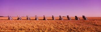 Cars In The Ground, Cadillac Ranch, Texas | Obraz na stenu