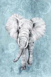 Blue Paisley Elephant | Obraz na stenu