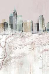 Blushing Manhattan Map I | Obraz na stenu