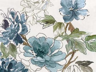 Blue Floral II | Obraz na stenu
