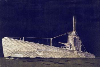 Blueprint Submarine II | Obraz na stenu