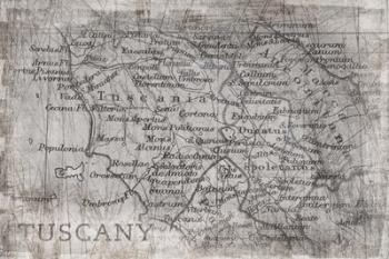 Tuscany Map White | Obraz na stenu