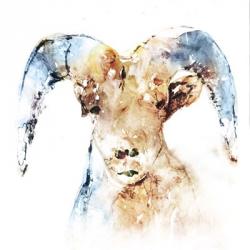 Watercolour Ram | Obraz na stenu