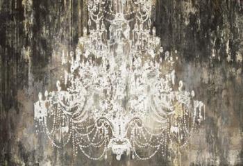 White Chandelier on Ebony | Obraz na stenu