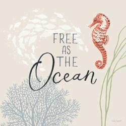 Free As the Ocean IX on Sand | Obraz na stenu
