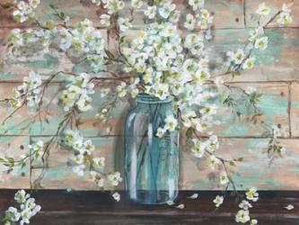 Blossoms in Mason Jar | Obraz na stenu