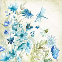 Wildflowers and Butterflies Square I | Obraz na stenu