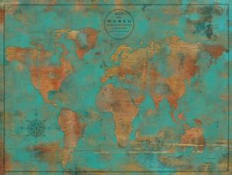 Rustic World Map | Obraz na stenu