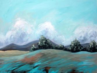 Turquoise Landscape | Obraz na stenu