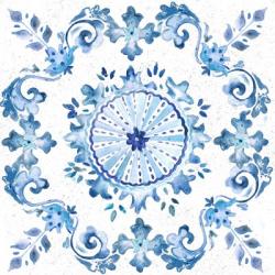 Artisan Medallions White/Blue I | Obraz na stenu
