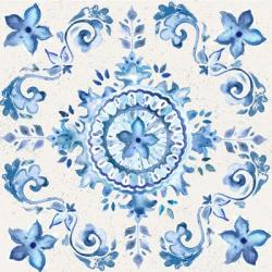 Artisan Medallions White/Blue II | Obraz na stenu