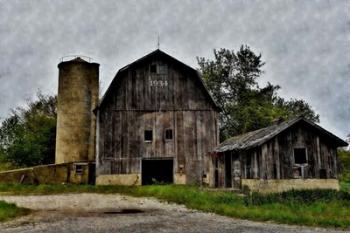 The Old Barn and Silo | Obraz na stenu