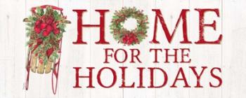 Home for the Holidays Sled Sign | Obraz na stenu