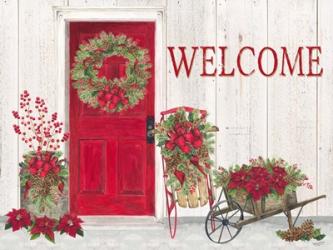 Home for the Holidays Front Door Scene | Obraz na stenu