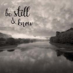 Be Still & Know Sepia | Obraz na stenu